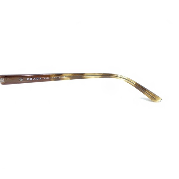Prada VPR 51M 1BI-1O1 Bronze Brown Half Rim Eyeglasses Frames 54-17 135 Italy - Picture 9 of 12